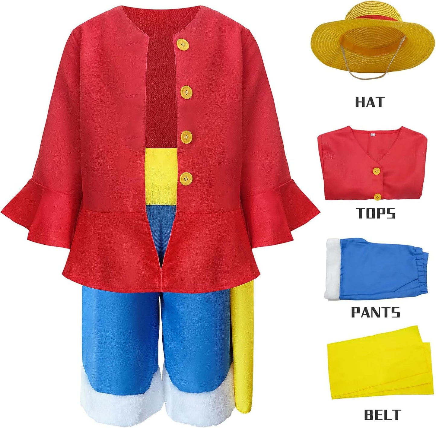 One Piece Monkey D Luffy Cosplay Outfit