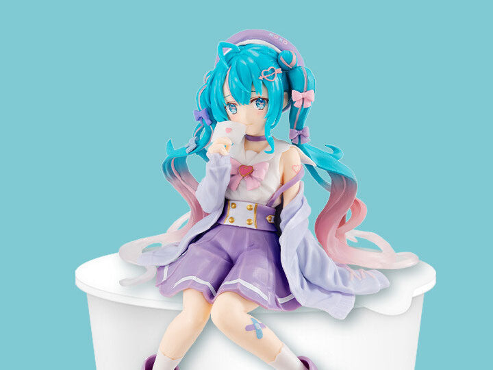 Vocaloid Hatsune Miku (Love Sailor Purple Color Ver.) Noodle Stopper Figure Authentic