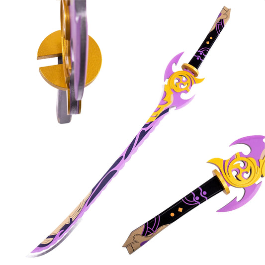 Genshin Impact Kamisato Ayaka Mistsplitter Reforged Wooden Cosplay Wood Sword