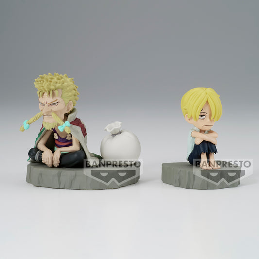 ONE PIECE WORLD COLLECTABLE FIGURE LOG STORIES SANJI & ZEFF Figure Authentic