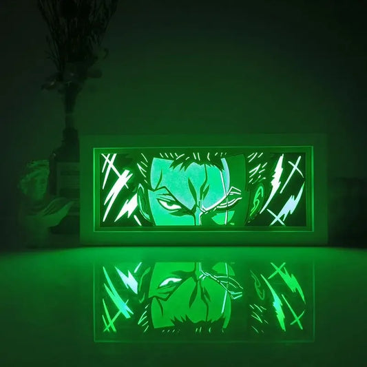 One Piece Zoro LED Light Box with Remote Control