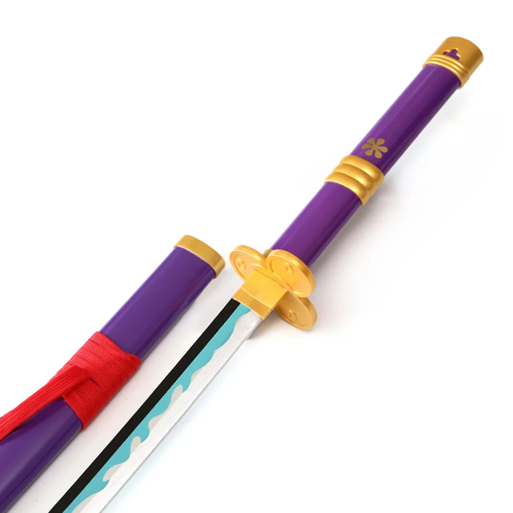 Zoro Enma Voilet Katana Sword Cosplay  (Wood)