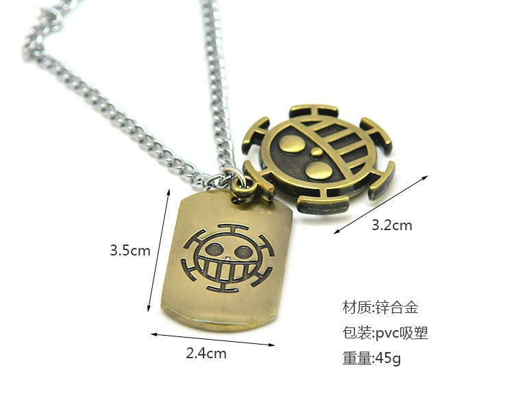 One Piece heart pirats necklace