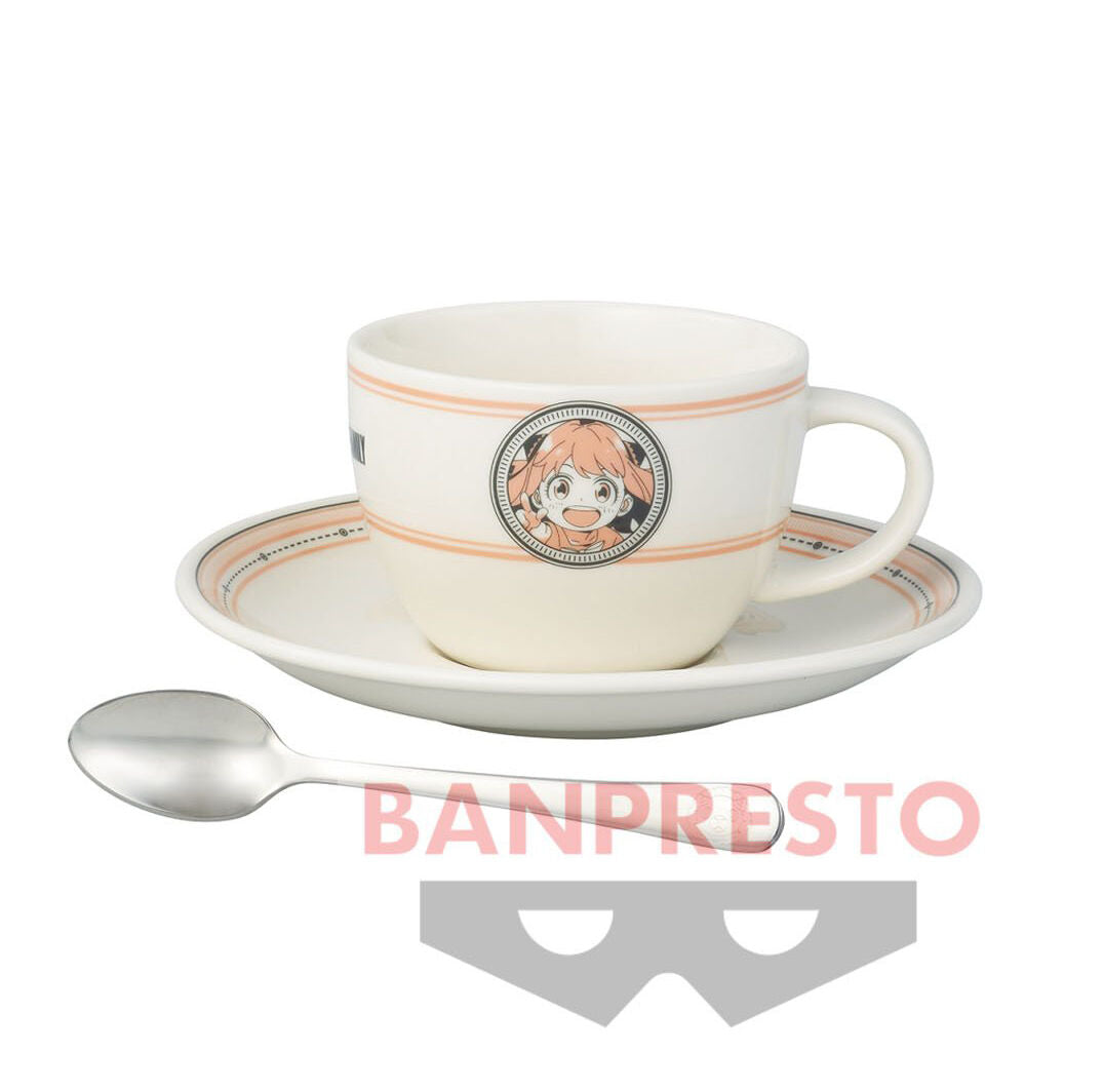 Spy x Family Coffee cup Set (Pink) (Cup & Saucer & Spoon) Authentic