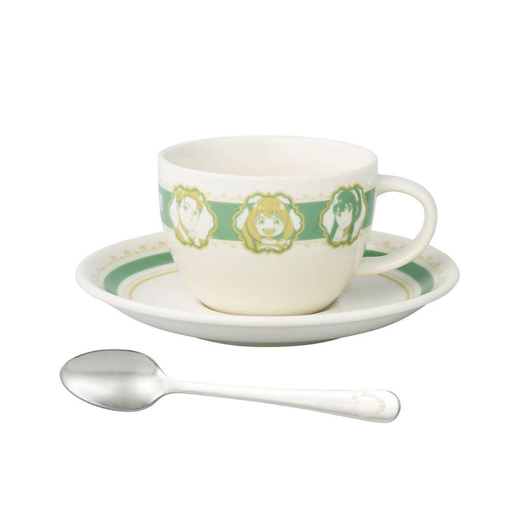 Spy x Family Coffee cup Set (Green) (Cup & Saucer & Spoon) Authentic